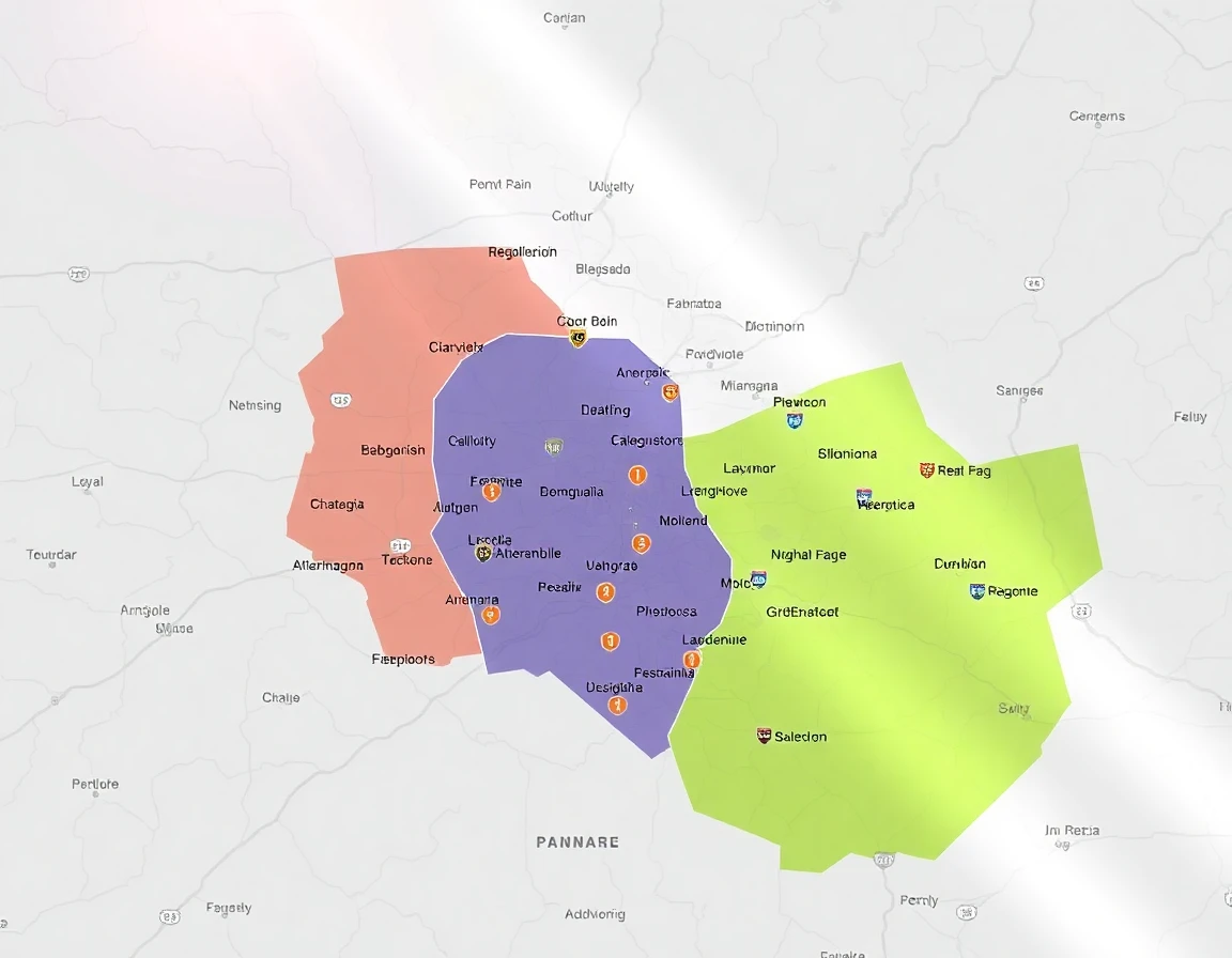 Water Damage Service Areas Map